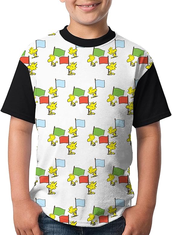 Amazon ウッドストック1 子供服 可愛い 漫画柄 青春半袖tシャツ男子ビッグチルドレン21年夏ファッション中学生男子ハンサム夏服 Tシャツ カットソー 通販 Amazon ウッドストック1 子供服 可愛い 漫画柄 青春半袖tシャツ男子ビッグチルドレン21年夏ファッション中学生男子ハンサム夏服 Tシャツ カットソー 通販