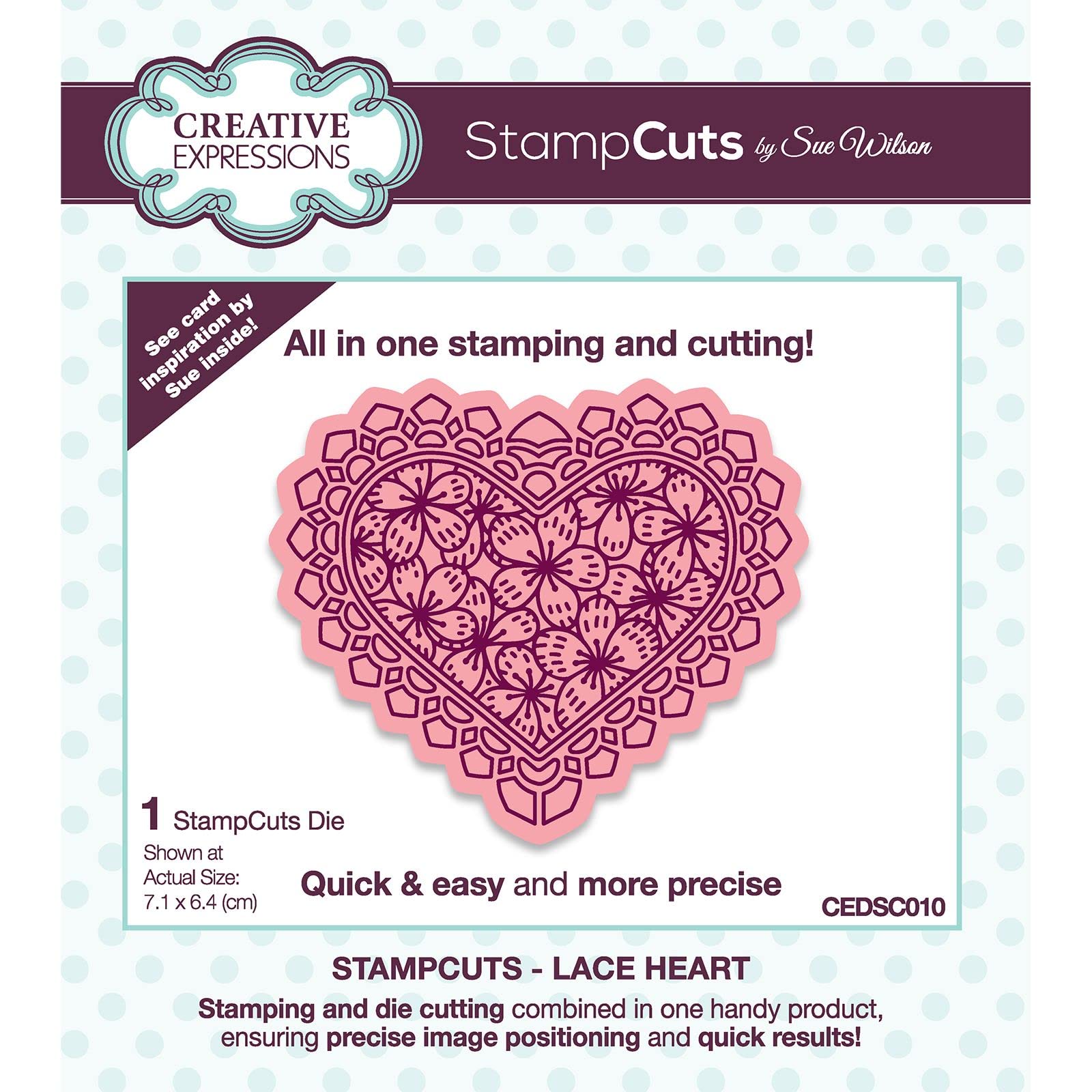Sue Wilson - StampCuts - Lace Heart - Craft Die