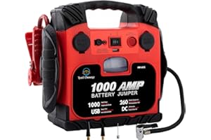 Tyrell Chenergy Car Battery Jump Starter with Air Compressor Portable Tire Inflator,260PSI 1000Amp Battery Booster Jumper Box