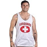 Lifeguard | White Adult Professional Lifeguarding Uniform Fitted Unisex Men Women Tank Top