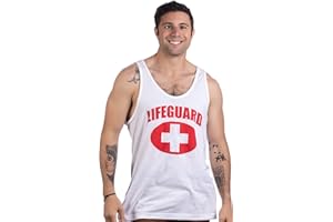 Lifeguard | White Adult Unisex Lifeguarding Fitted Unisex Men Women Tank Top