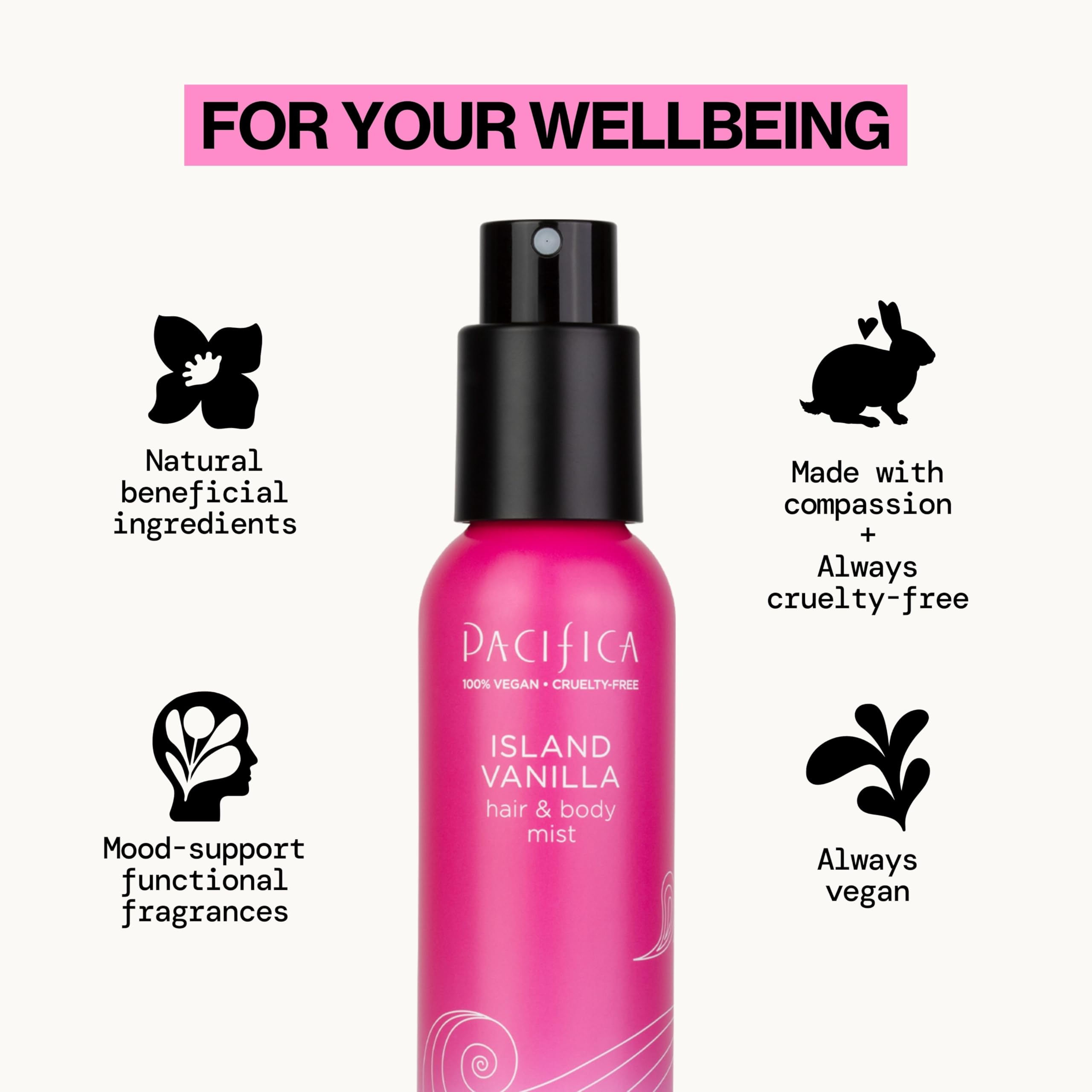 Pacifica Hair & Body Mist Take Me There Travel Size, Gift Set, Fragrance, Perfume Body Spray, Island Vanilla, Dream Moon, Silver Moon (Set of 3) Clean Vegan & Cruelty-Free Dermatologist Tested