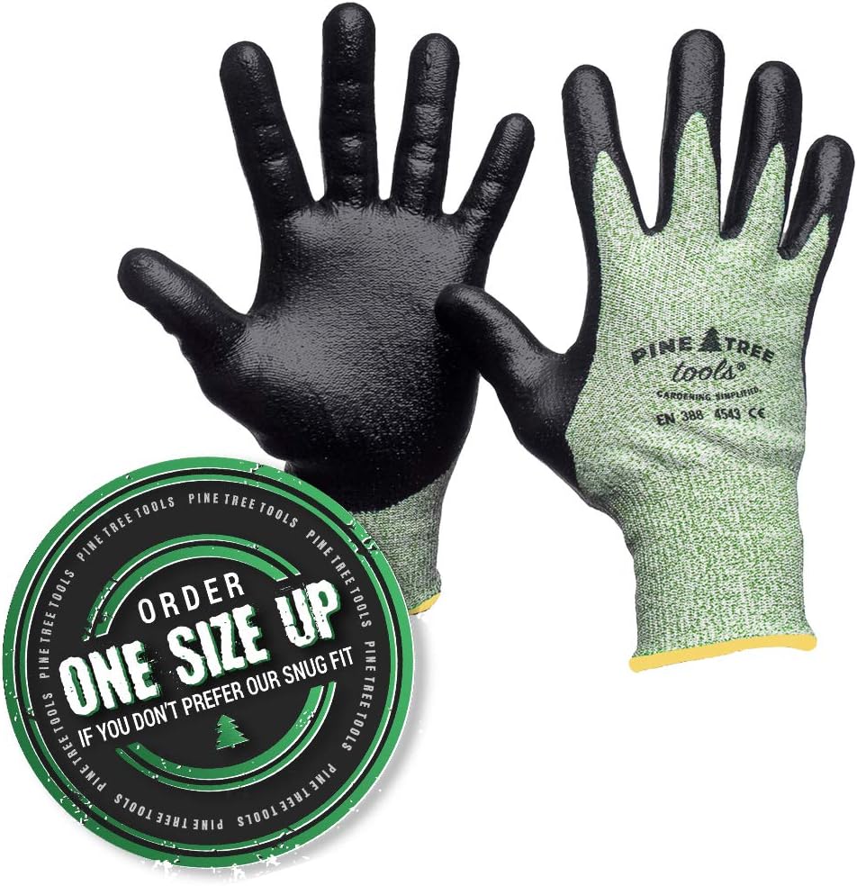 Pine Tree Tools Ultra Strong Mens Safety Work Gloves With Advanced Grip. L: Home Improvement