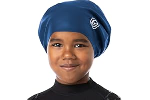 SOUL CAP JR - Large Swimming Cap for Children - Designed for Long Hair, Dreadlocks, Weaves, Hair Extensions, Braids, Curls & Afros - Silicone