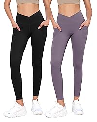 ODODOS ODCLOUD 2 Pack Cross Waist Leggings with