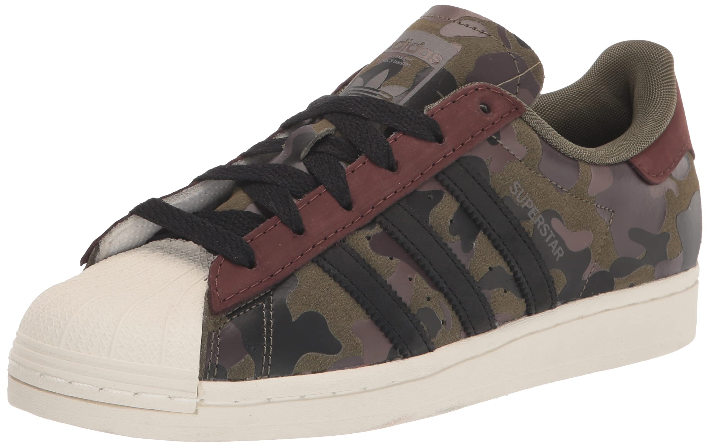 Adidas Originals Mens Superstar Olive Strata/Mesa/Night Red 6 Image