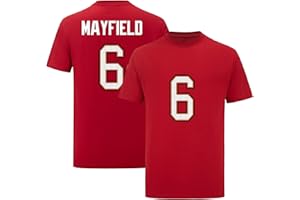 SHXINET Custom Football T-Shirt No Brand/Logos 100% Cotton for Mens/Womens/Kid