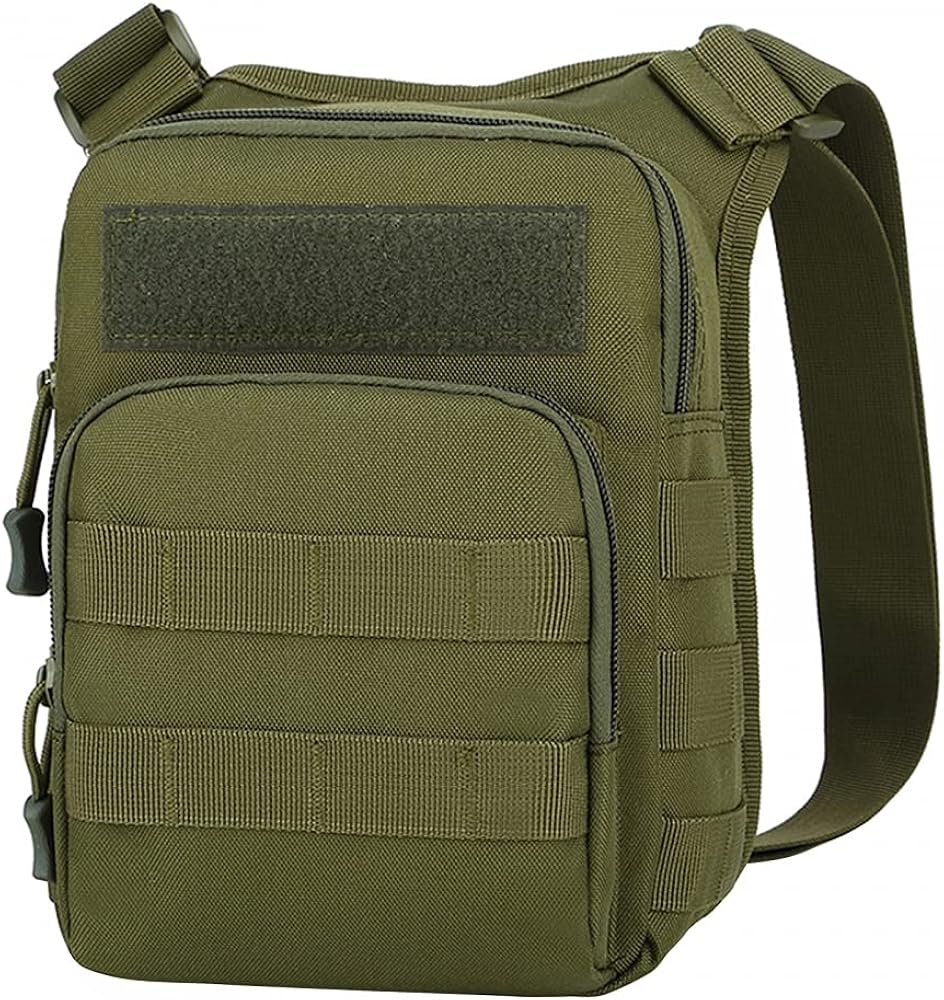 Molle Backpack, Tactical Crossbody Bag 1000D Waterproof Messenger Bag