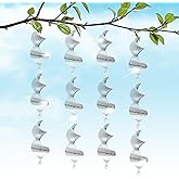 Reflective Bird Deterrents for Outside – Bird Repellent Devices Outdoor – 3D Wind Spinners Outdoor Garden Decor –4 Set Bird Repellent to Keep Woodpecker & Pigeons Away from Window Roof (Style 1)