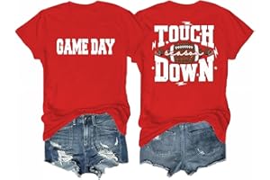 SODSHY Women's Football Shirts Game Day Shirt Front and Back Double-Sided Graphic Tees 1 Piece
