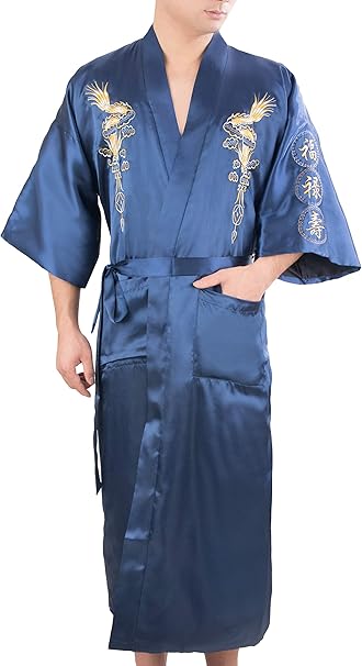 amazon mens silk dressing gown