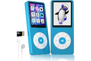 XIDEHUY MP3 Player with 32GB TF Card,Built-in HD Speaker,Portable HiFi Music Player with Video/Voice Recorder/FM Radio/Photo Viewer/E-Book Player for Kids