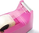 Rapesco 1621 Tape Dispenser 300 with 1 inch Core Includes 4 Rolls Hot Pink view 4
