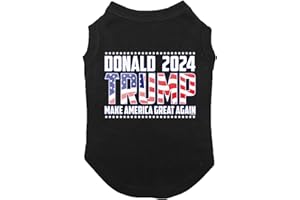 HAASE UNLIMITED Donald Trump 2024 MAGA - Dog Shirt (Black, Medium)
