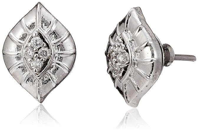 Classic Rhodium Plated Earrings set -ER1022R [VKER1022R]