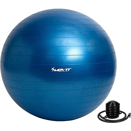MOVIT Gymnastikball »Dynamic Ball« inkl. Pumpe, 55 65 75 85 cm, 7 Farben, Maximalbelastbarkeit bis 500kg, berstsicher, Fitnes