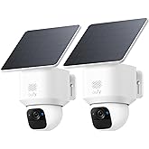 eufy Security SoloCam E30, 2 Pack, Security Cameras Wireless Outdoor, Solar Camera Outdoor Wireless, 360° Pan, AI Tracking, 2