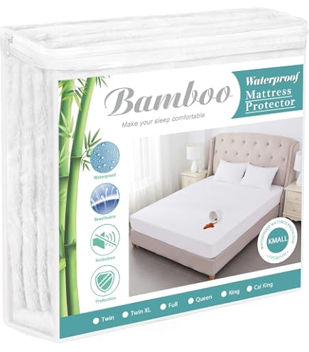 DOZ Bamboo Viscose Mattress Protector - Queen, 16" Deep Pocket, Waterproof, Cooling & Noiseless Cover - View #10