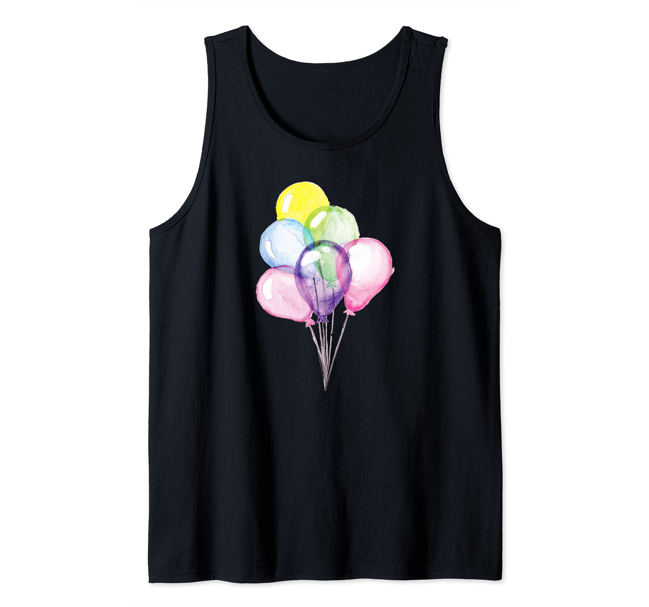 Six Watercolor Balloons Tank Top