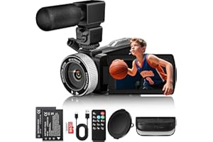 Dsoon Camcorder Video Camera 4K Ultra 48MP Vlogging Camera for YouTube 18X Diaital Zoom Camcorder Recorder 3.0" IPS HD Screen