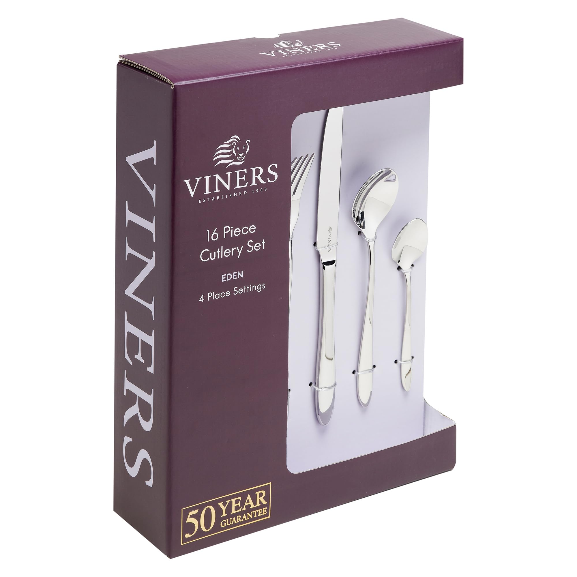 Viners Eden 16 Piece 18/10 Silver Stainless Steel Cutlery Set