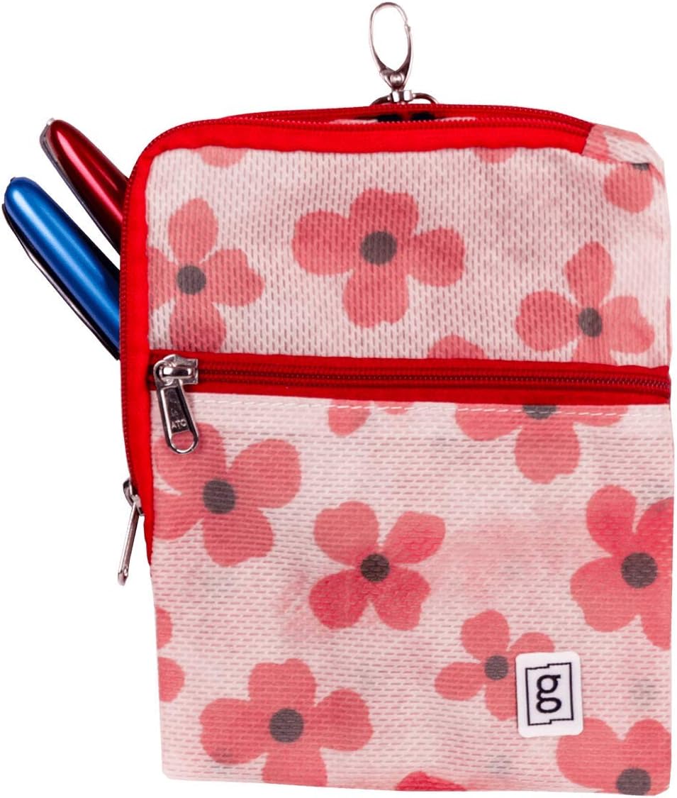 Glucology XXL Zip Wallet, Flowers, 5 Pen Pouch - Image 4
