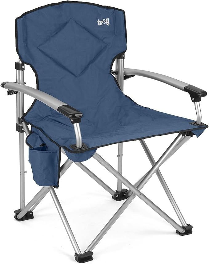 Trail Ultimative CampingStuhl Klappstuhl Schwerlast Angelstuhl Blau