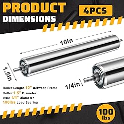 Tandefio Conveyor Rollers Galvanized Steel Roller