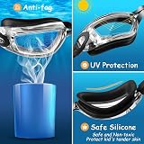 COOLOO Kids Swimming Goggles 2 Pack Anti Fog UV Protection view 3
