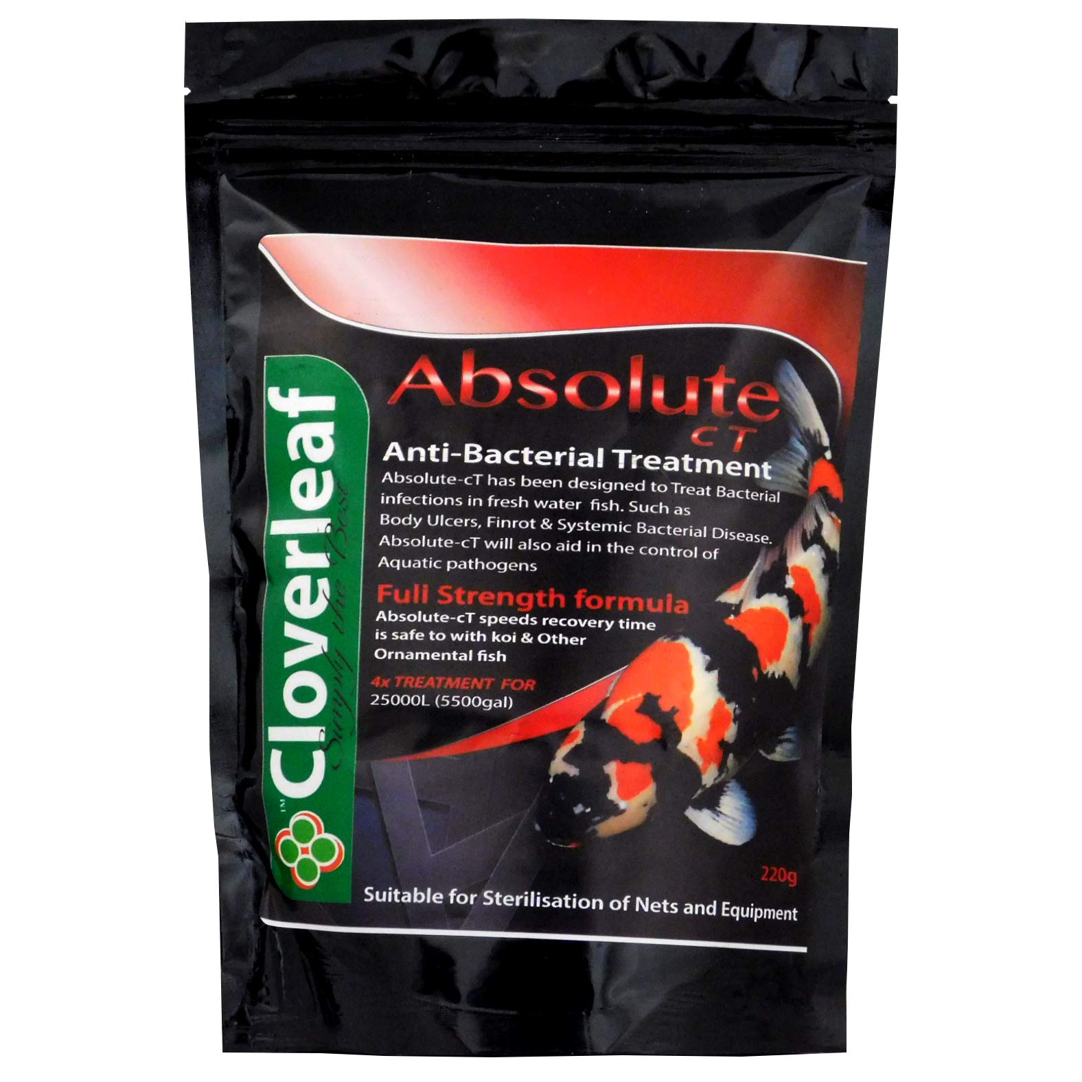 Cloverleaf Absolute CT (chlorimine t) Anti-bacterial Treatment 220g