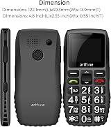 artfone Big Button Mobile Phone for Elderly with SOS Torch Bluetooth 1800mAh view 3