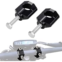 28mm Tapered Handlebars With Clamps For Dirt Bikes - Fits DRZ400, WR450, RMZ450, CR250 & More