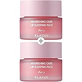 Klavuu Lip Sleeping Mask Overnight for Chapped Lips (Berry & Berry) | Daily lip moisturizer, treatment for very dry lips, Kor