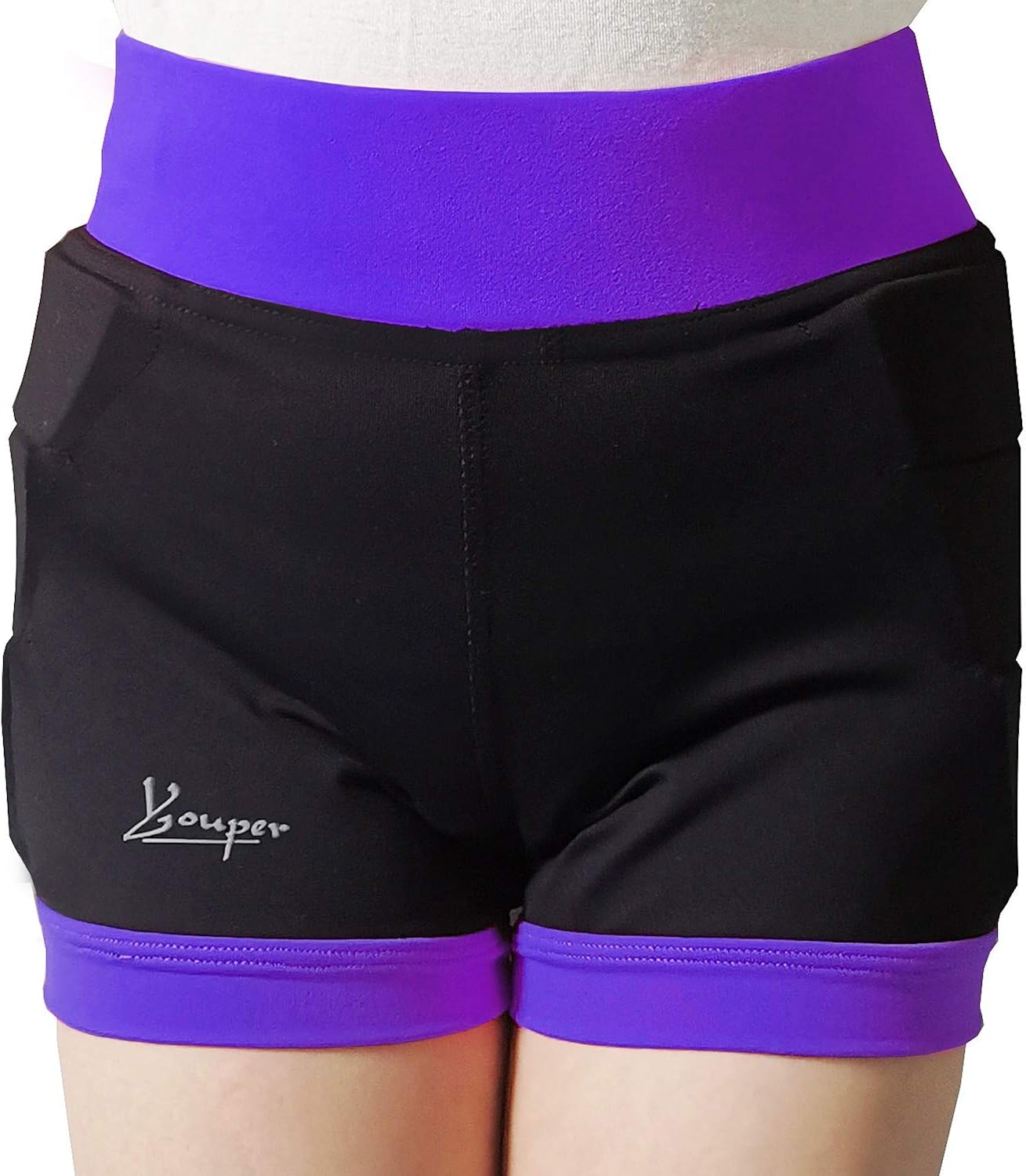 Youper Girls Protective Padded Shorts for Skating, Skateboarding, 3D Protection for Hip & Tailbone: Clothing