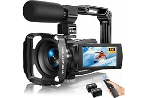 MWIRB 8K Video Camera Camcorder Latest 88MP Ultra HD Video Cameras WiFi Vlogging Camera for YouTube 18X Digital Video Cameras with Microphone 6-Axis Anti-Shake IR Night Vision Video Recorder