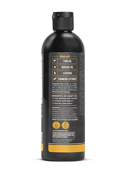 ONNIT JOINT OIL – EMULSIFIED LIQUID FISH OIL TO SUPPORT JOINT HEALTH AND MOBILITY – TANGERINE FLAVOR (12OZ)