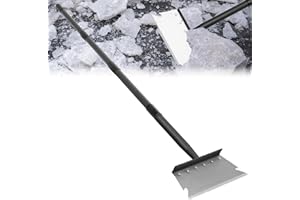 Garden Cleaning Shovel, Floor Scraper, Ice Scraper, 59 Inch Adjustable Heavy Duty Snow Scraper Long Handle, Garden Flat Shove