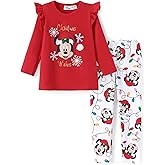 Disney Princess Toddler Girl Outfit Long Sleeve Shirt and Leggings 2PCS Girls Clothing Sets Fall Pullover Dailywear