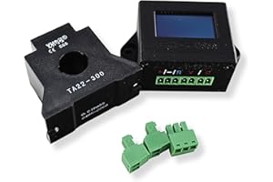 Basshead Garage Electric Circuit Testing Device Wattmeter - BHG-WM, Compact & Accurate Electric Power Meter, Measure Wattage, Voltage, Current, Power Factor, Ideal for Test Equipment