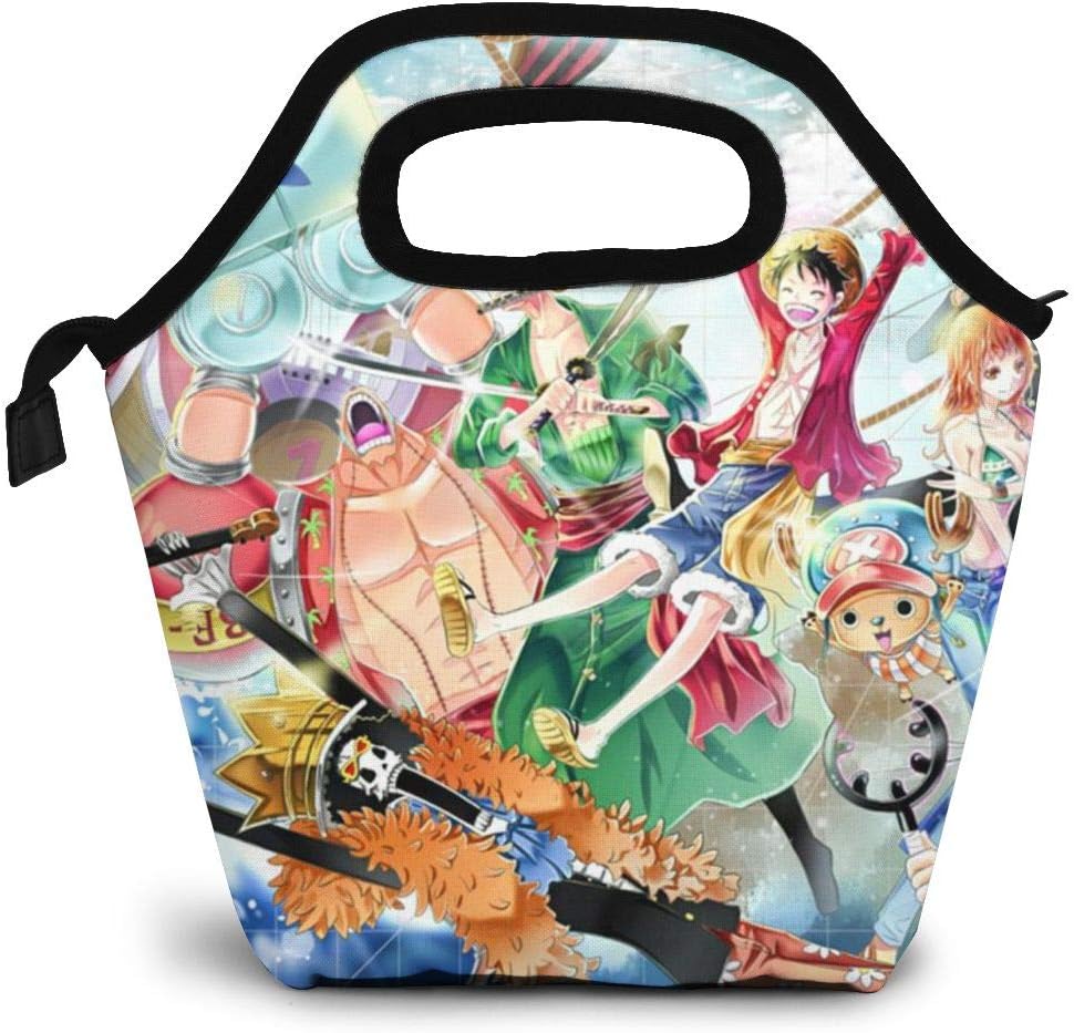 Monkey D. Luffy Roronoa Zoro One Piece Lunch Tote Waterproof Insulated Reusable Microfiber Lunch