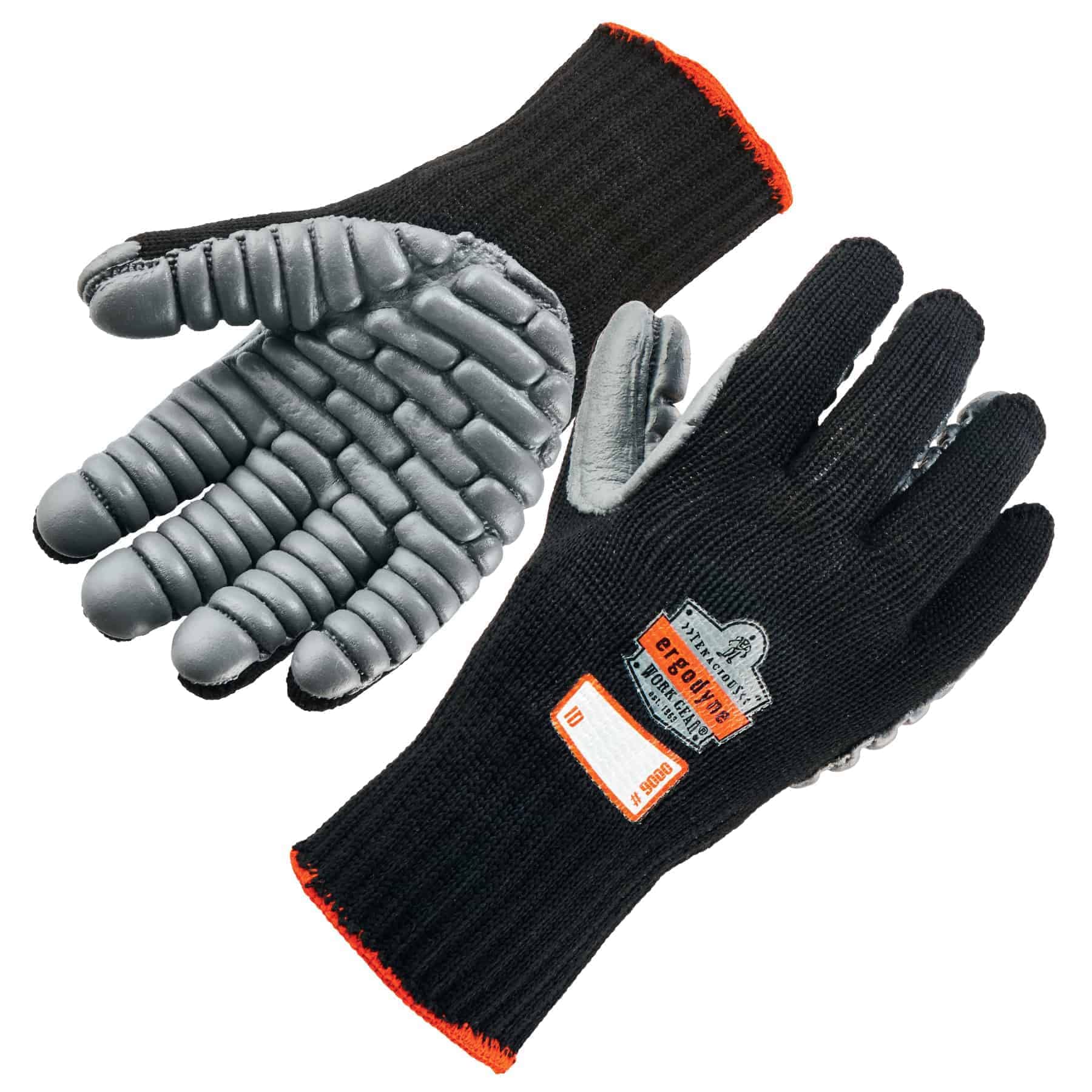 Ergodyne ProFlex 9000 Certified Lightweight Anti-Vibration Work Glove, Large