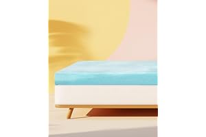 ViscoSoft Reflex Twin XL Memory Foam Mattress Topper 2 Inch - Extra Long - Cooling Gel Mattress Pad - CertiPUR-US - Oeko TEX Certified