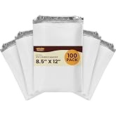 The Boxery 8.5x12" #2 Poly Bubble Mailers 100 Pack, Padded Envelopes, Self Seal, Waterproof Shipping Bags for Shipping &amp; Packaging
