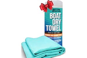 BETTER BOAT Super Absorbent Towels, Synthetic Chamois Cloth for Car and Boat Drying, Smooth Cooling Towel, Marine Grade Cleaning Supplies, PVA Shammy Dry Towel 1 Pack
