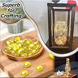 ARSUK Glass Pebbles Yellow 0.455Kg Decorative for Aquariums & Decor view 8