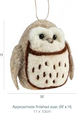 Trimits Needle Felting Craft Kit Owl - Includes Wool, Needle, Shapes, view 3