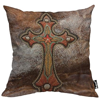 Faux Fur Pillow 18x18 2 Brown Cow Western Pillow Cover Set Of Home