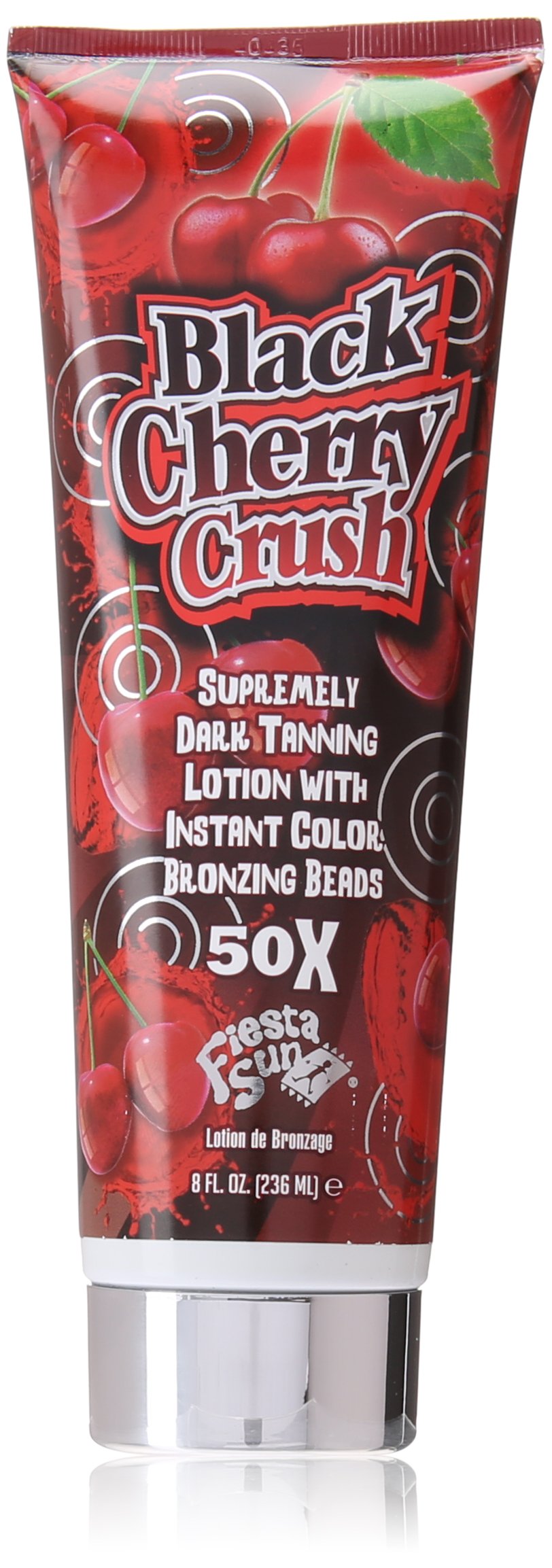 Fiesta Sun Black Cherry Crush Dark Supremely Dark Tanning Lotion with Bronzing Beads 236 ml