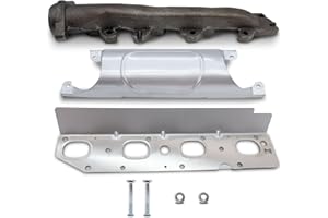 SMMS 674685 Exhaust Manifold With 1 Heat shield 1 Gasket 2 Bolts And 2 Nuts for Ram 1500 2013-2018, 2500 2014-2021, 3500 2013