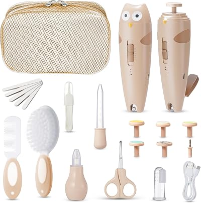 Lictin 26 in 1 Baby Care Kit Nail Trimmer LED Light USB-C Rechargeable